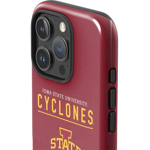 Iowa State University Athletic Text iPhone 16 Pro Max Impact Case